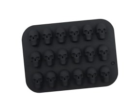Molde silicona 18 calaveras chicas iguales 